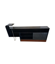 Functionalist_Sideboard_and_Bookcase_in_Black_Lacquer,_Chrome_and_Glass,_Czechoslovakia,_1930s