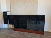 Functionalist_Sideboard_and_Bookcase_in_Black_Lacquer,_Chrome_and_Glass,_Czechoslovakia,_1930s