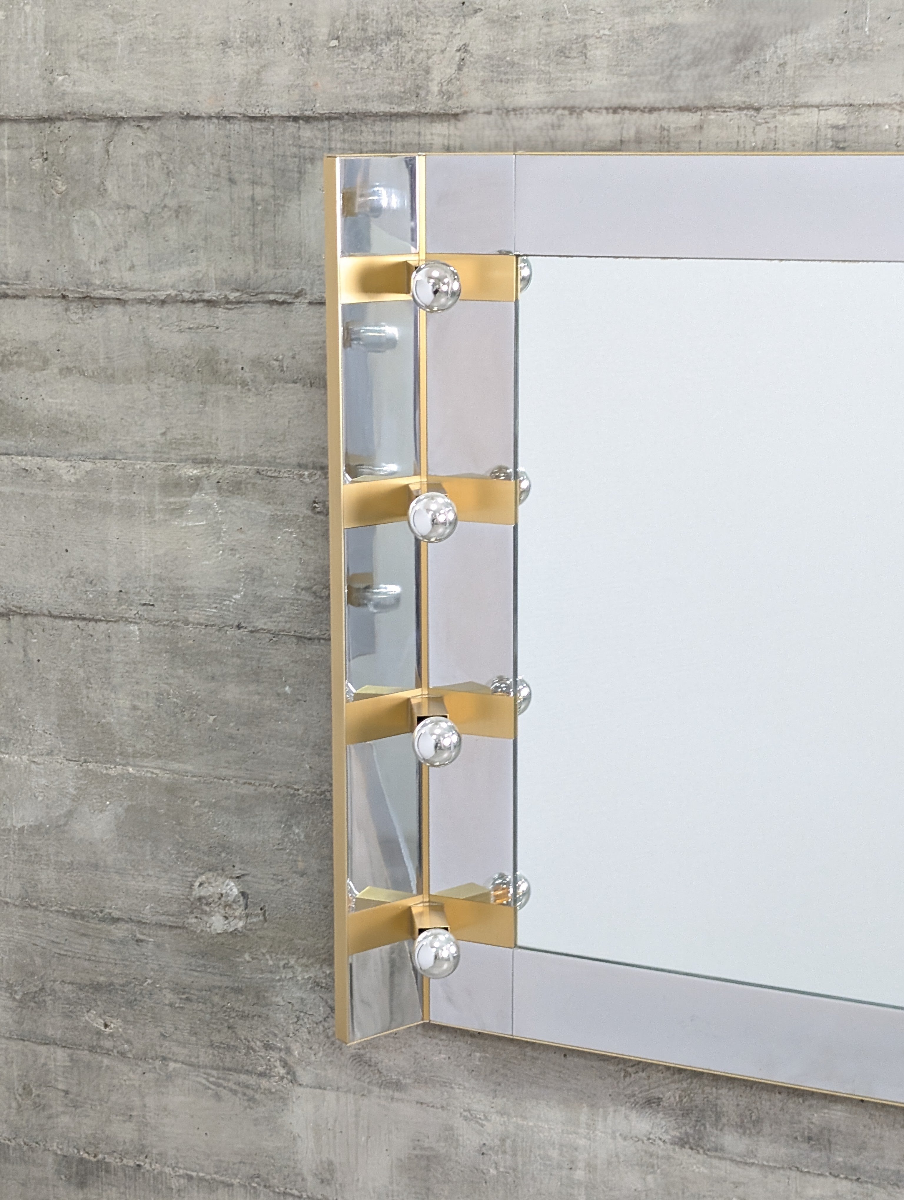 SEO_Product_Title_Gaetano_Sciolari_Illuminated_Vanity_Wall_Mirror_in_Brass_and_Chrome,_Italy,_1970s