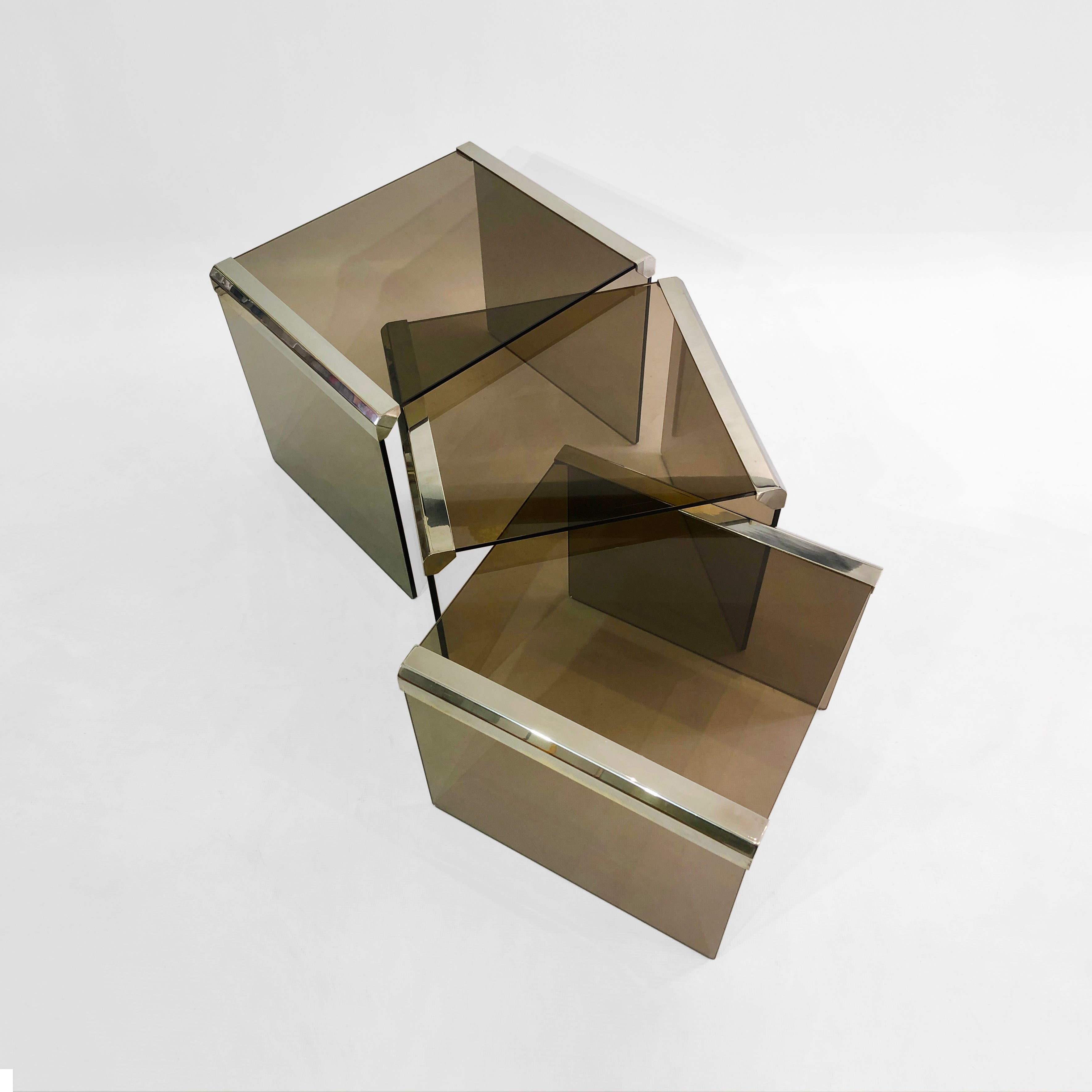Set_of_3_T35_Smoked_Glass_Nesting_Side_Tables_Italian_Chrome_Coffee_Sofa_by_Gallotti_&_Radice