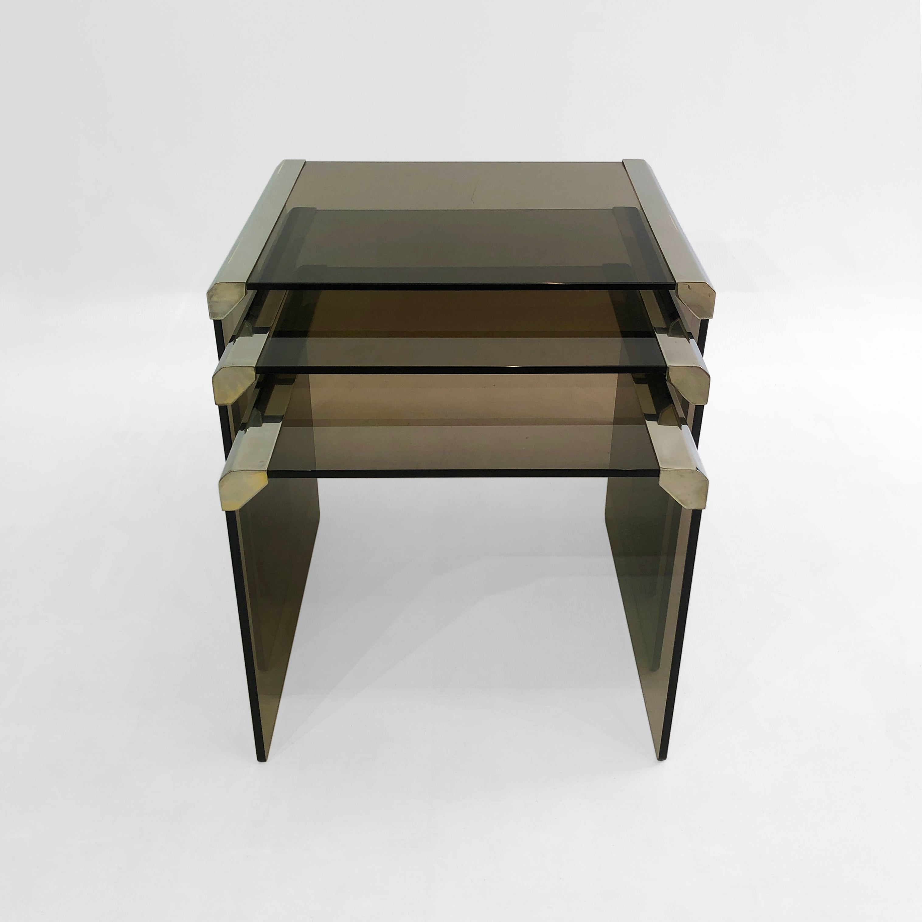 Set_of_3_T35_Smoked_Glass_Nesting_Side_Tables_Italian_Chrome_Coffee_Sofa_by_Gallotti_&_Radice