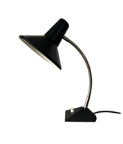 German_Gooseneck_Table_Lamp_with_Cast_Iron_Base,_Germany,_1970s