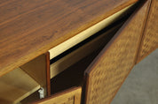 GERMAN_mid-century_Rio_rosewood_sideboard_with_woven_finish,_Leo_Bub,_1960s