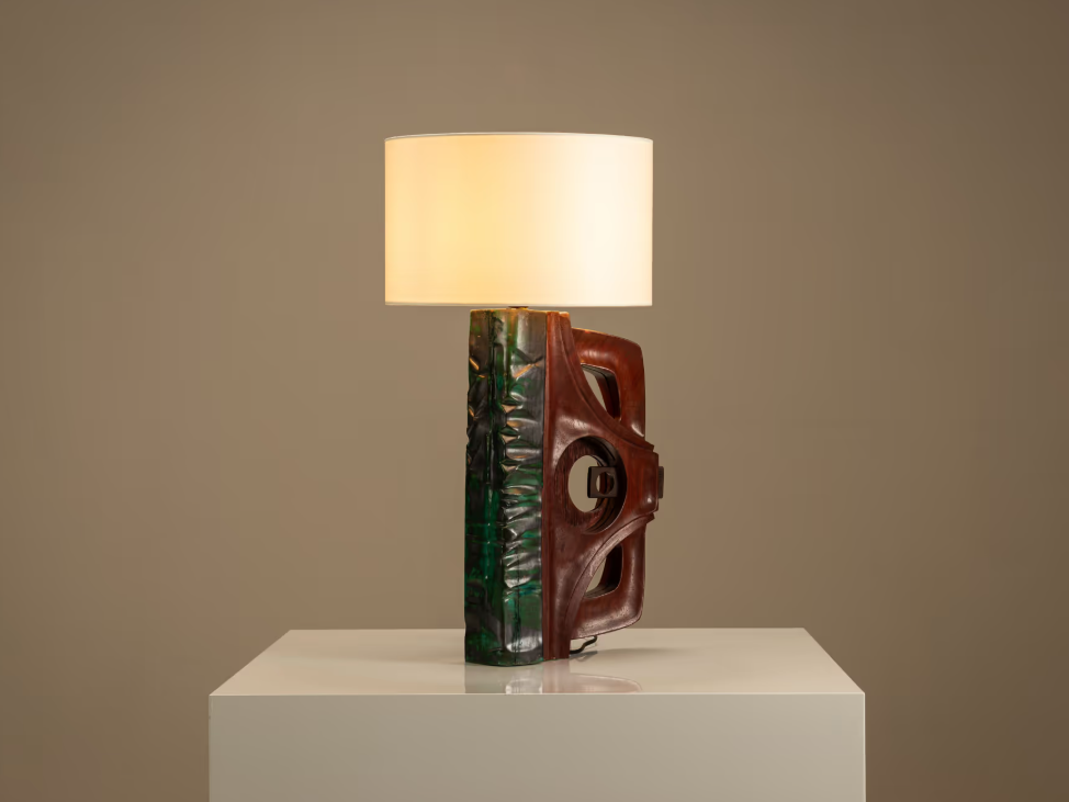 Gianni_Pinna_Table_Lamp_in_Wood_with_Green,_Italy_1970s