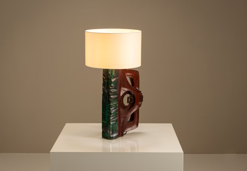 Gianni_Pinna_Table_Lamp_in_Wood_with_Green,_Italy_1970s