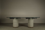Giovanni_Offredi_“Paracarro”_dining_table_for_Saporiti_Italia,_1970s