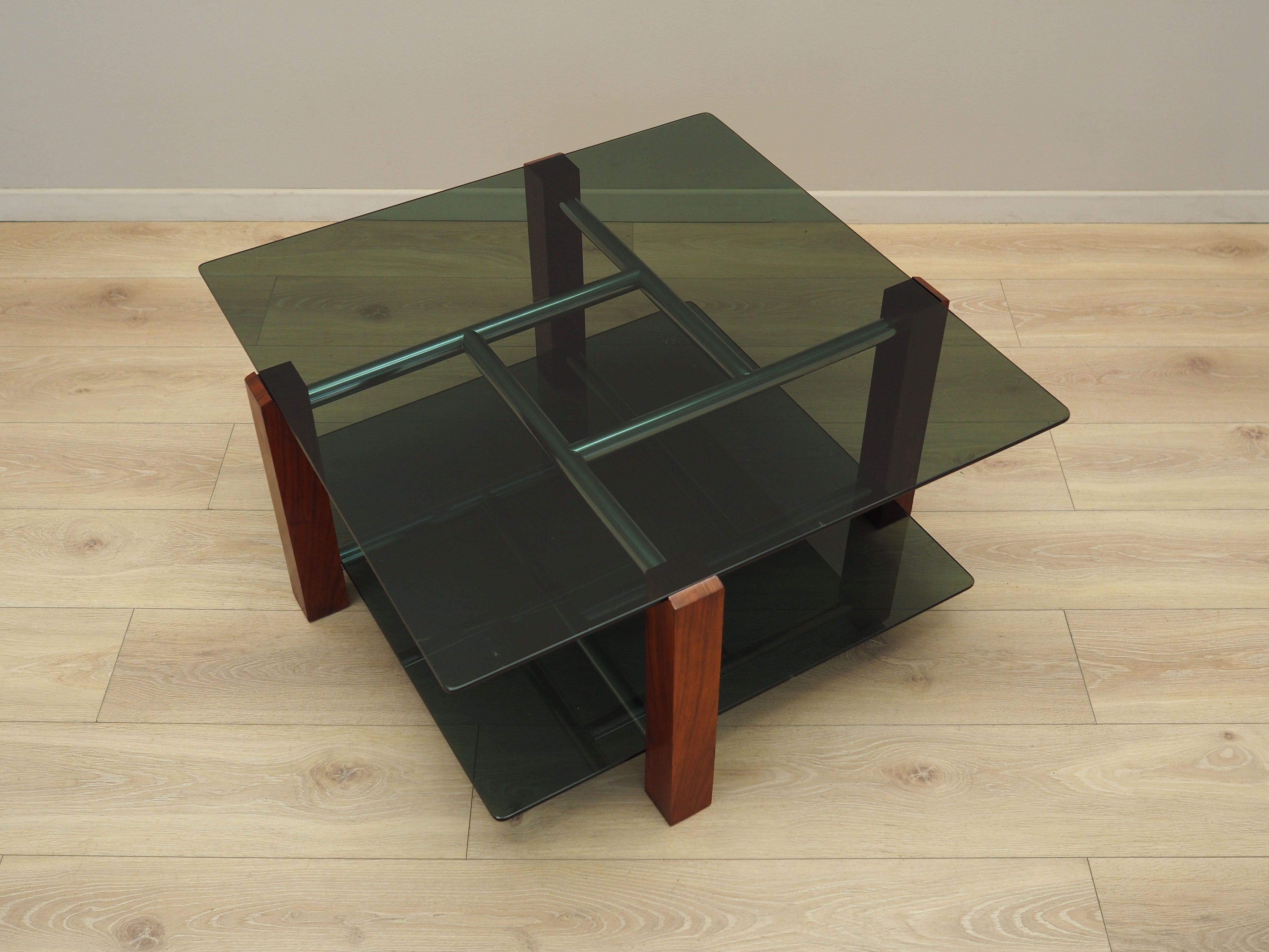 Glass_Coffee_Table,_Rosewood_Veneer,_Metal,_1970s,_Italy