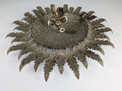 Golden_sunburst_ceiling_or_wall_lamp_with_leaf_rays_1950s