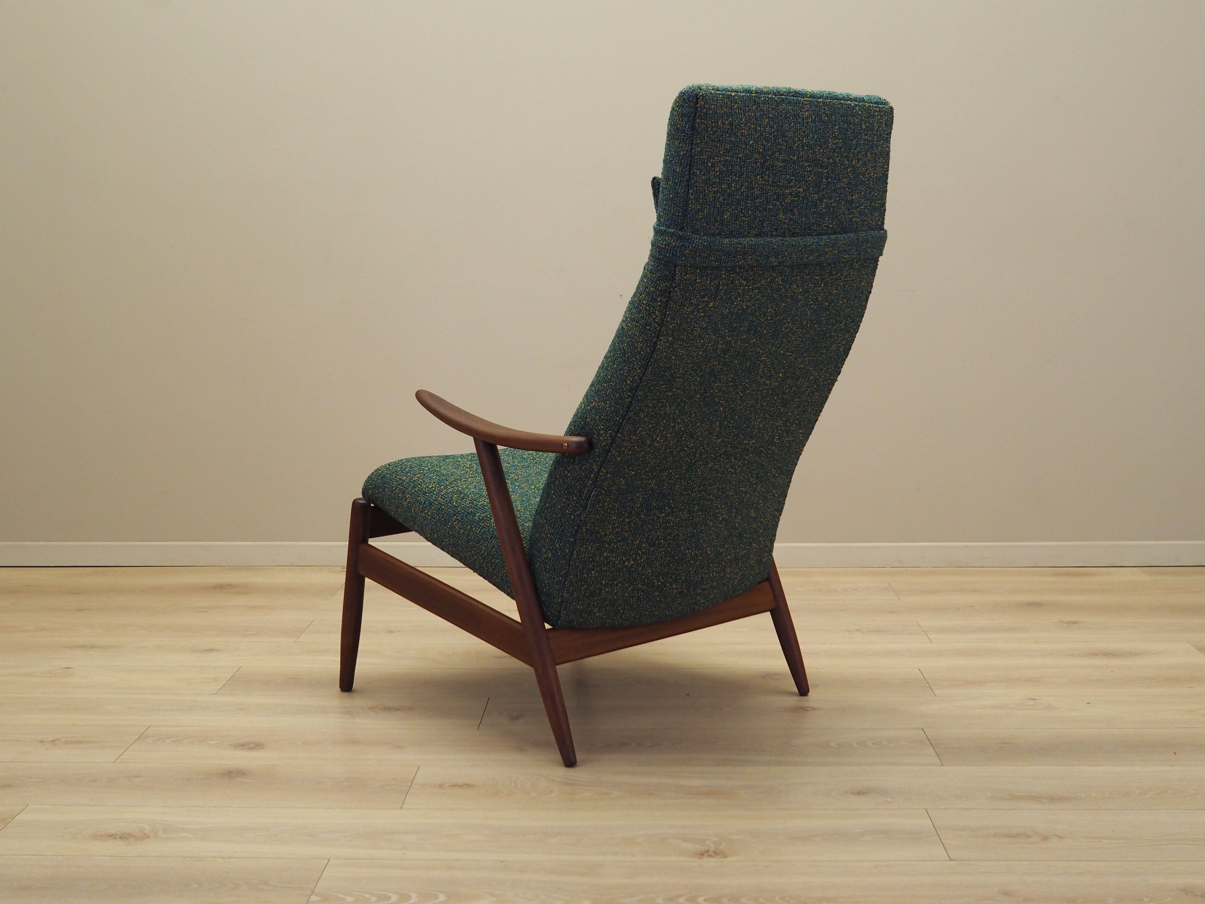 Danish_Modern_Green_Melange_Armchair,_1970s,_Denmark