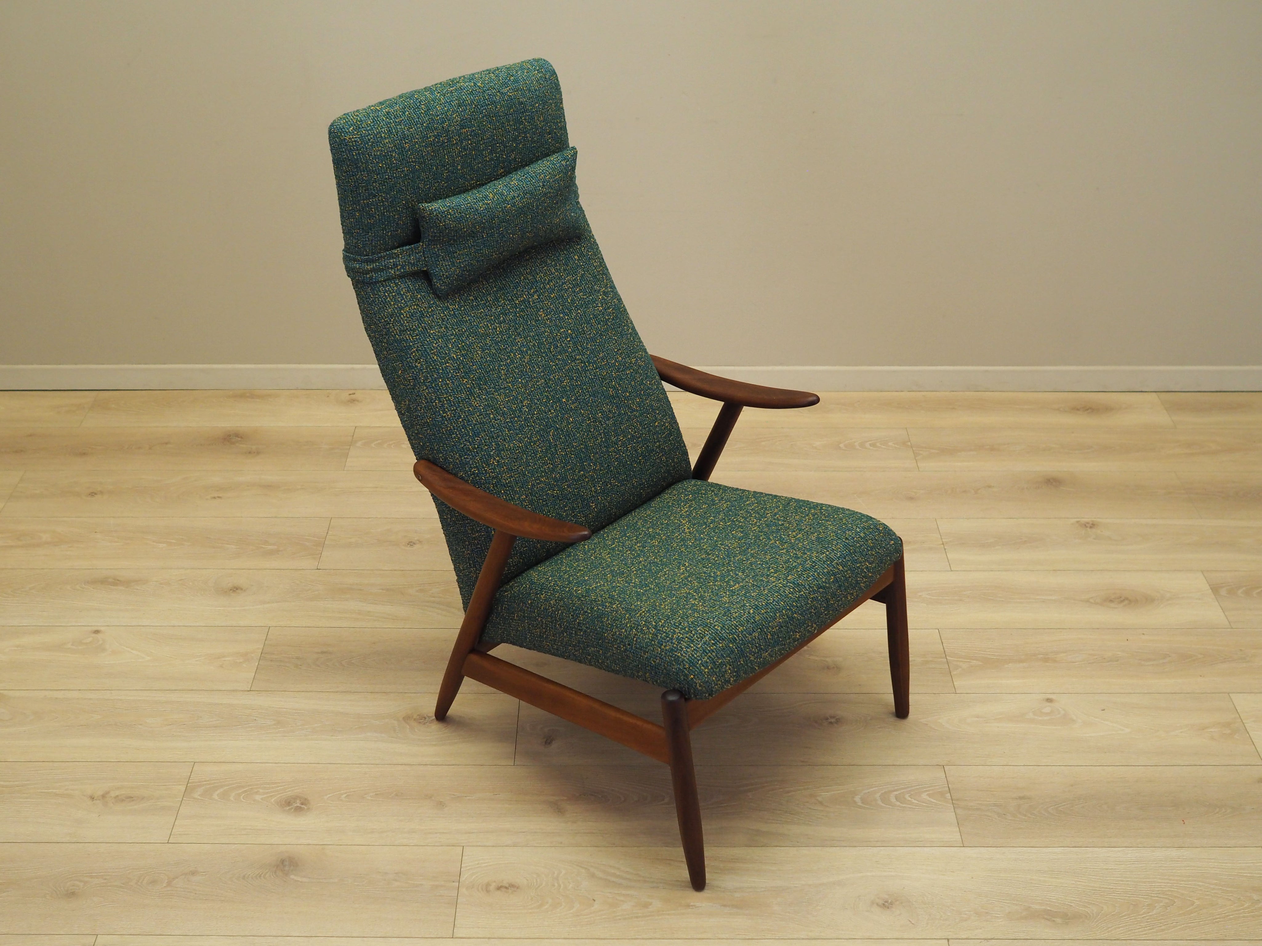 Danish_Modern_Green_Melange_Armchair,_1970s,_Denmark