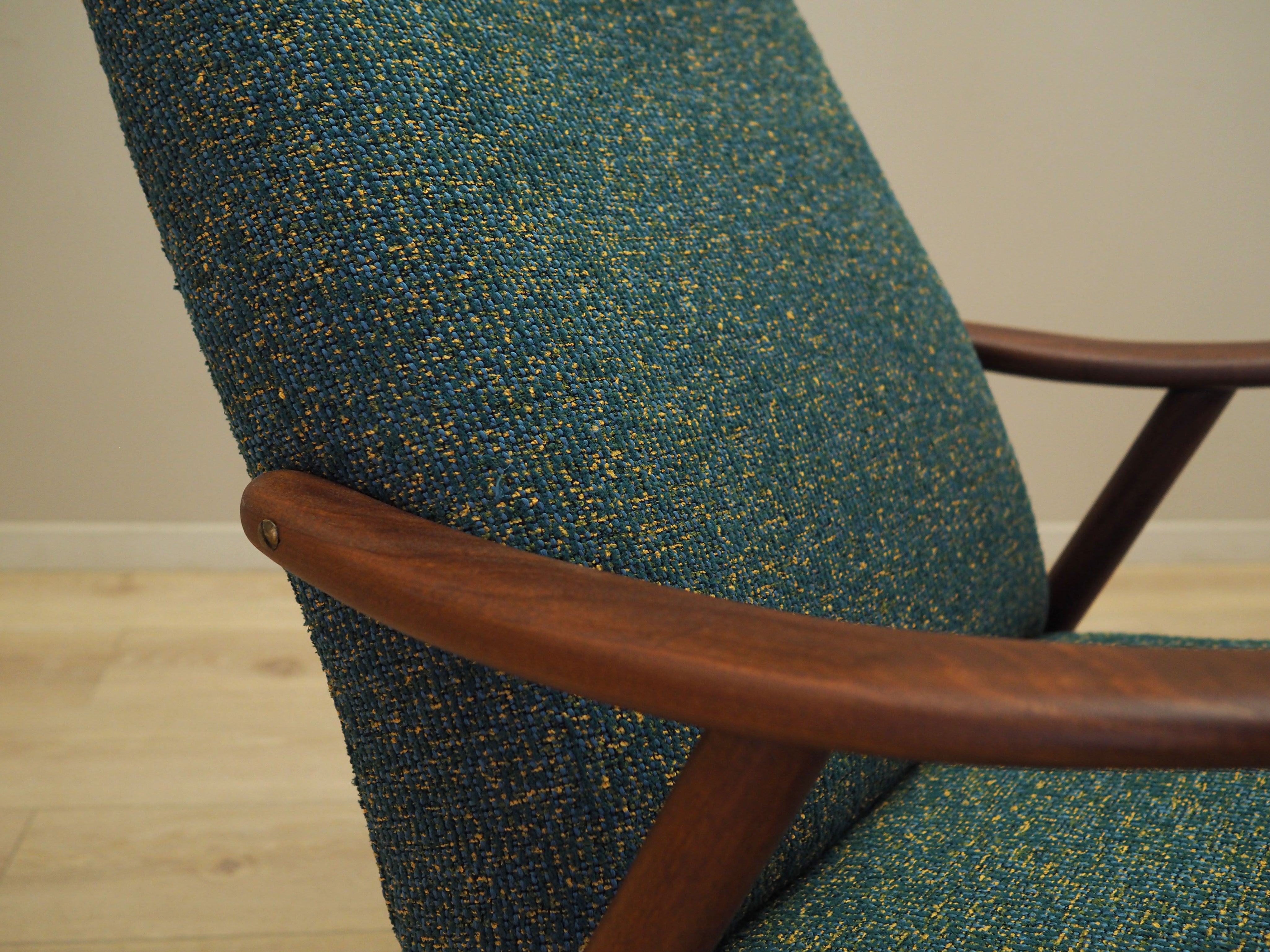 Danish_Modern_Green_Melange_Armchair,_1970s,_Denmark