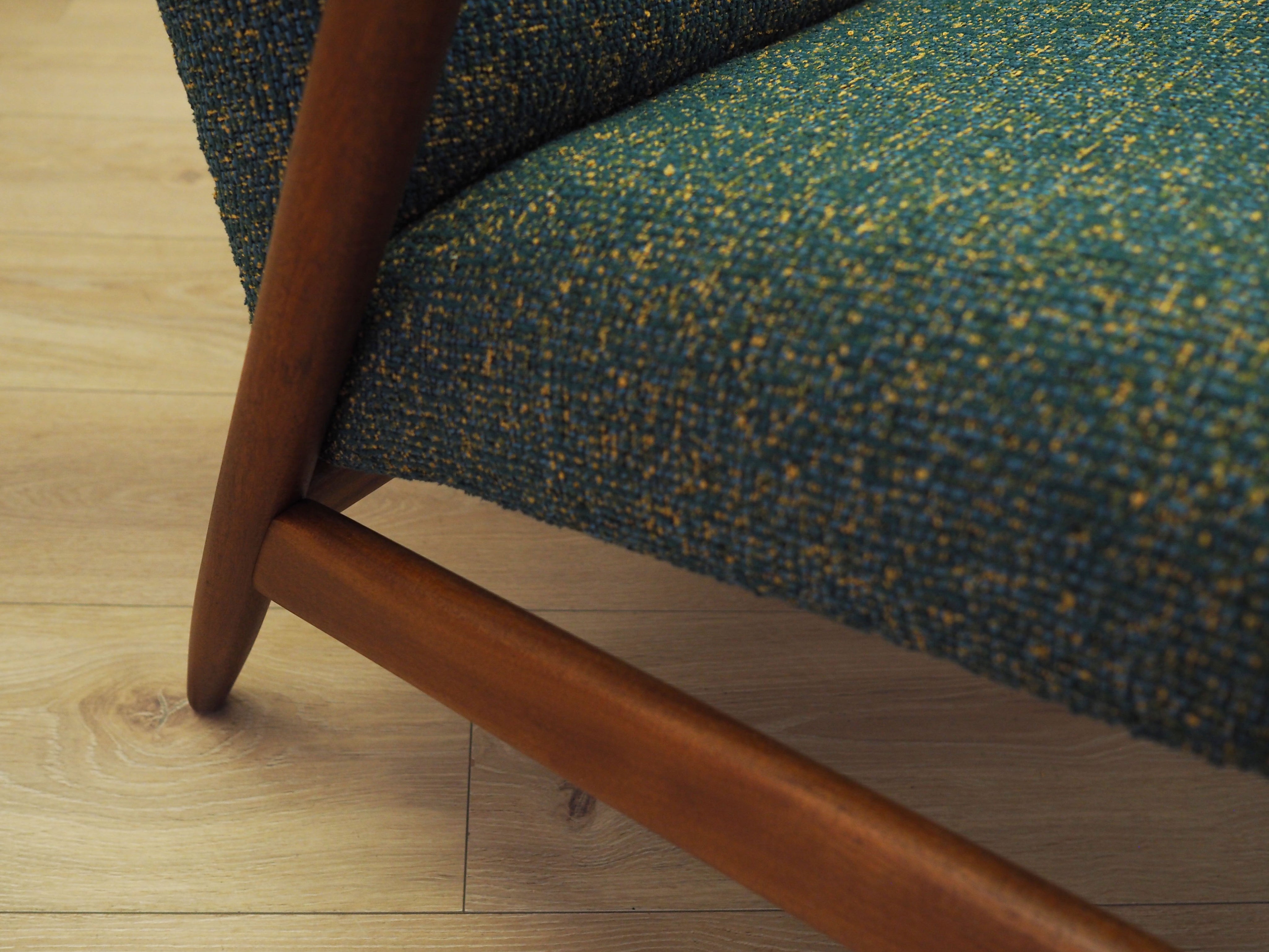 Danish_Modern_Green_Melange_Armchair,_1970s,_Denmark