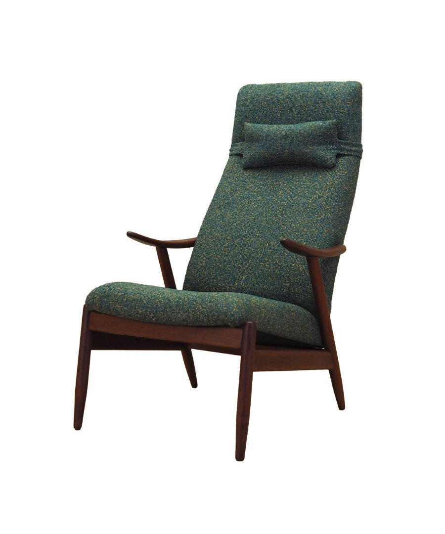 Danish_Modern_Green_Melange_Armchair,_1970s,_Denmark