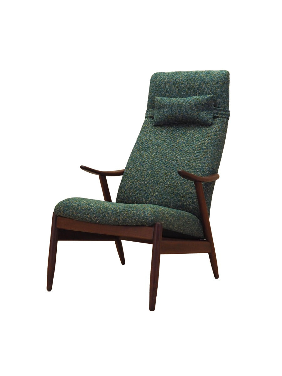 Danish_Modern_Green_Melange_Armchair,_1970s,_Denmark