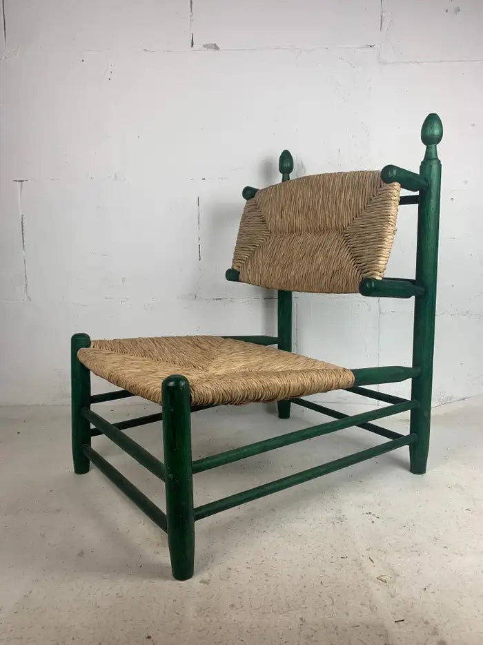 Green_Oak_Rush_Chair_in_the_Style_of_Charles_Dudouyt_and_Charlotte_Perriand,_1950s,_France