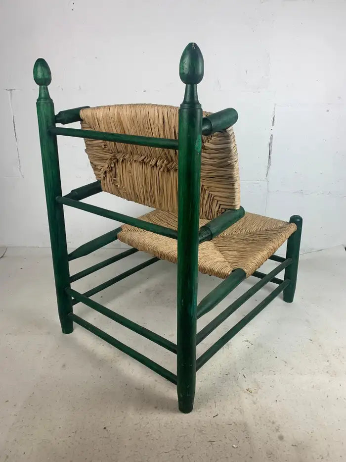 Green_Oak_Rush_Chair_in_the_Style_of_Charles_Dudouyt_and_Charlotte_Perriand,_1950s,_France