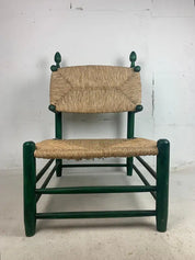 Green_Oak_Rush_Chair_in_the_Style_of_Charles_Dudouyt_and_Charlotte_Perriand,_1950s,_France