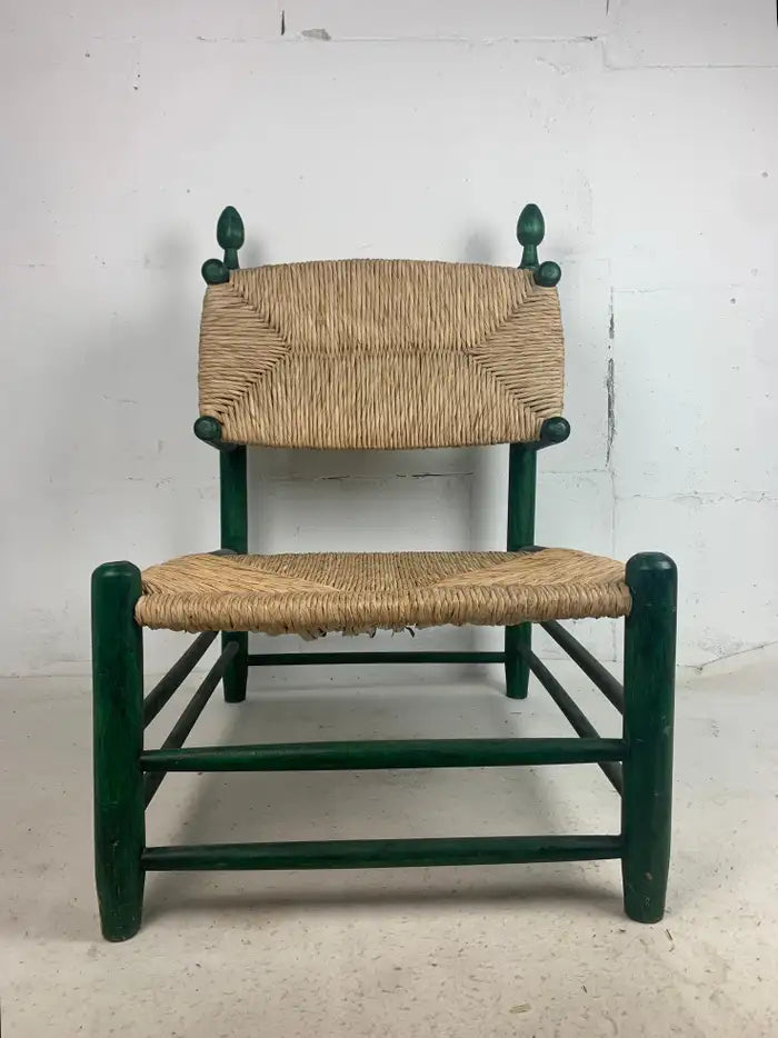Green_Oak_Rush_Chair_in_the_Style_of_Charles_Dudouyt_and_Charlotte_Perriand,_1950s,_France