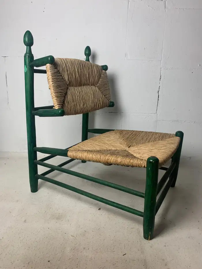 Green_Oak_Rush_Chair_in_the_Style_of_Charles_Dudouyt_and_Charlotte_Perriand,_1950s,_France