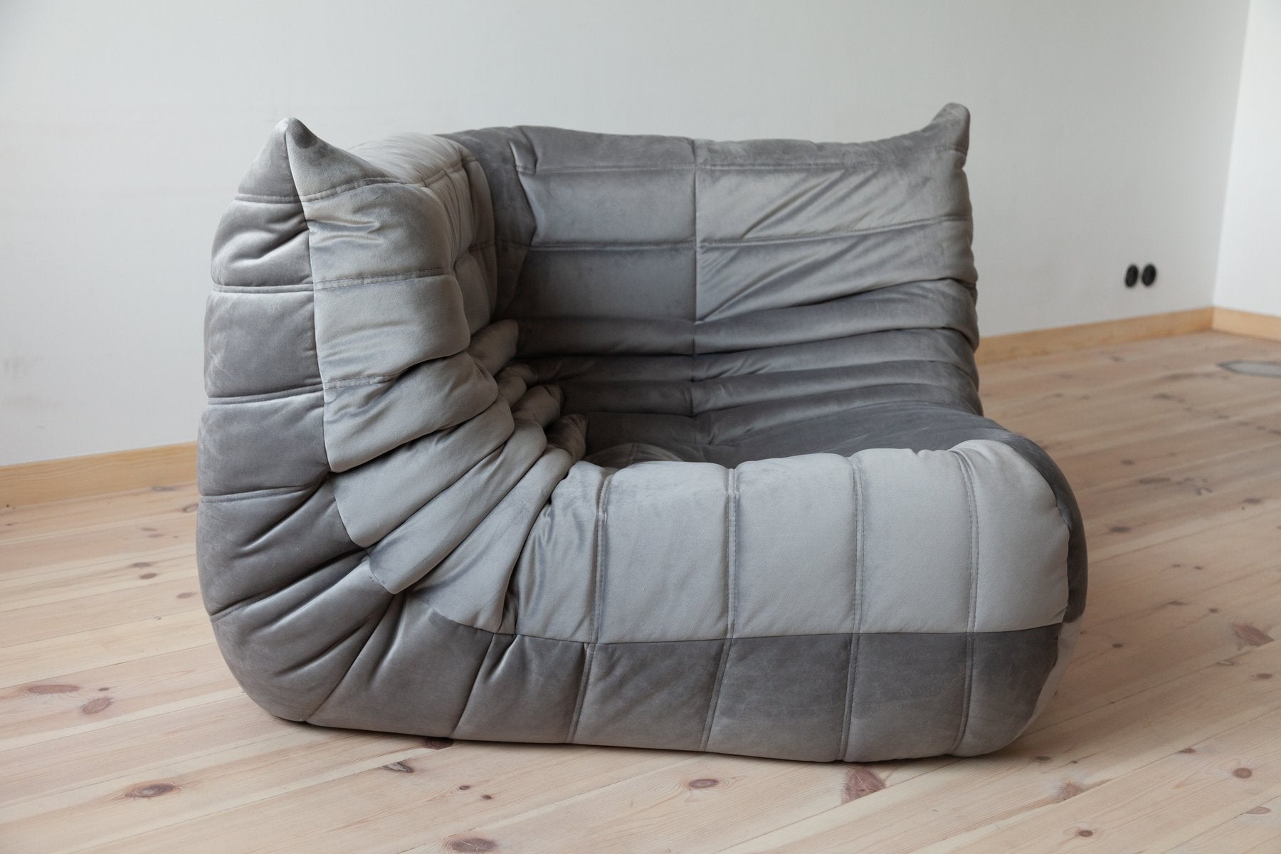 Grey_Velvet_Togo_Corner_Chair_by_Michel_Ducaroy_for_Ligne_Roset,_France