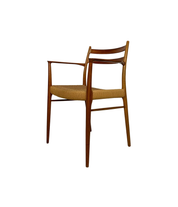 GS700_Teak_Dining_Armchair_by_Arne_Wahl_Iversen_for_Glyngøre_Stolefabrik,_Original_Papercord,_Denmark,_1950s