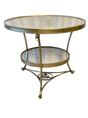 Gueridon_Center_Table_Hollywood_Regency_Mirrored_Silver_Gilt_1970s_Italy