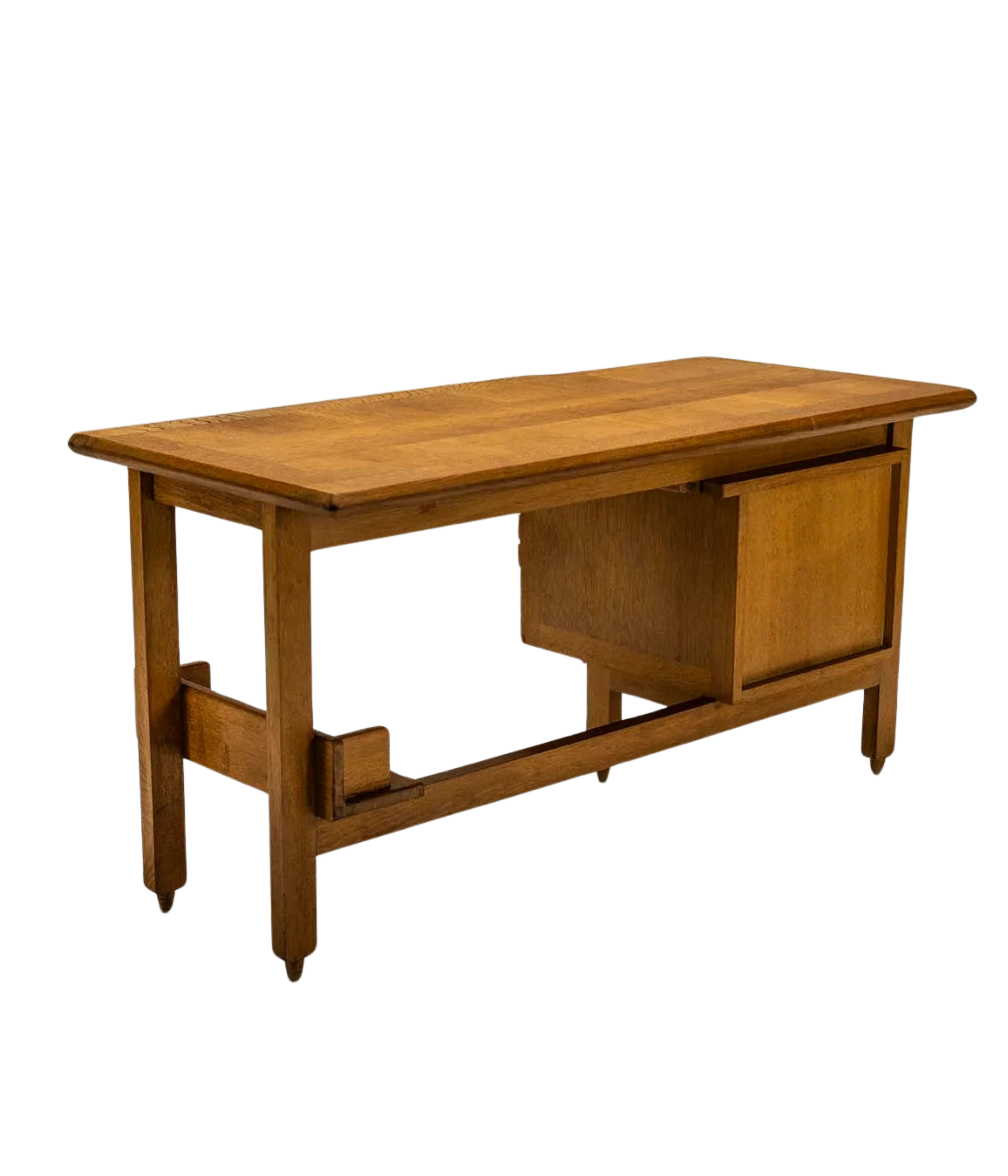 Guillerme_et_Chambron_Desk_in_Oak_for_Votre_Maison,_France_1960s