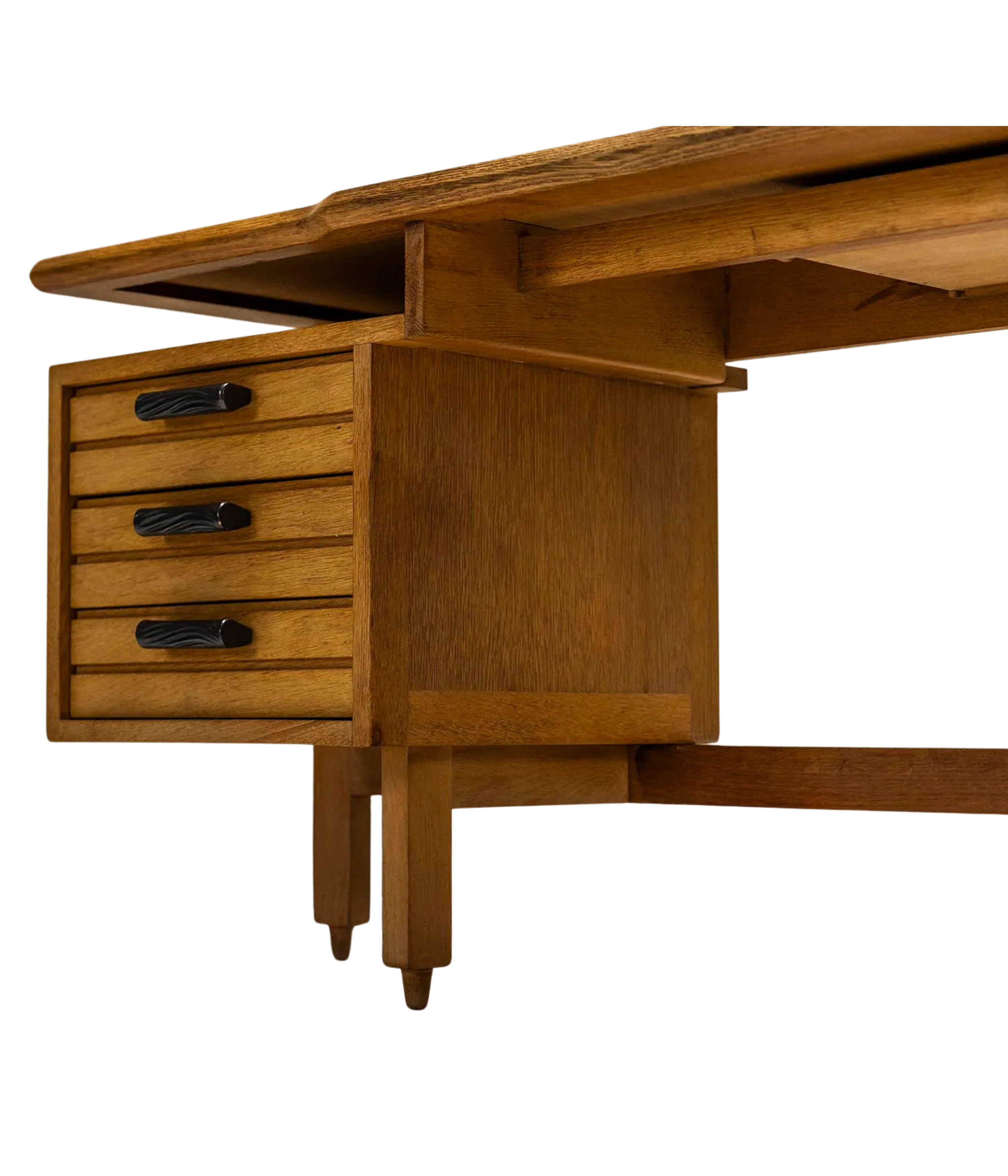 Guillerme_et_Chambron_Desk_in_Oak_for_Votre_Maison,_France_1960s