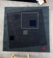 Guy_de_Lussigny_Geometric_Abstract_Wool_Rug_for_Tisca,_France