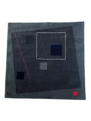 Guy_de_Lussigny_Geometric_Abstract_Wool_Rug_for_Tisca,_France