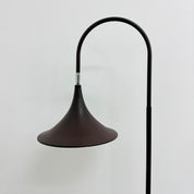 Hala_Zeist_“Trumpet”_Floor_Lamp_in_Brown_Metal,_Netherlands_1970s