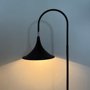 Hala_Zeist_“Trumpet”_Floor_Lamp_in_Brown_Metal,_Netherlands_1970s