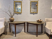 Set_of_2_Swedish_Allmoge_Demi_Lune_Tables_with_Marble_Tops,_Painted_Antique_Console_Tables,_1860s