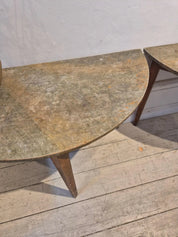 Set_of_2_Swedish_Allmoge_Demi_Lune_Tables_with_Marble_Tops,_Painted_Antique_Console_Tables,_1860s
