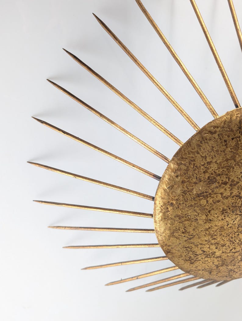 Hammered_Gold_Sun_Pendant_Lamp,_Neoclassical_Style_1970s