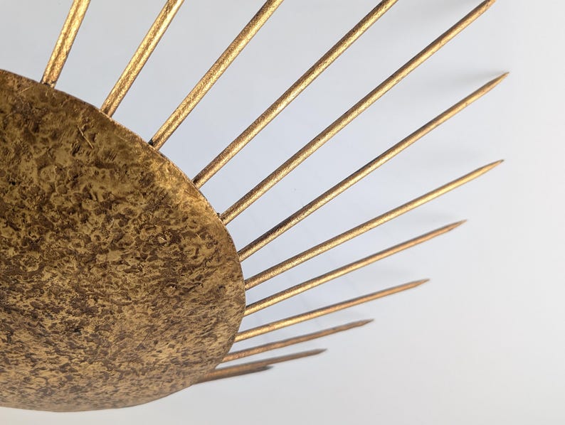 Hammered_Gold_Sun_Pendant_Lamp,_Neoclassical_Style_1970s