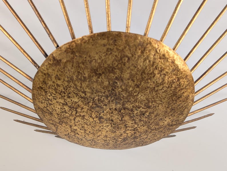 Hammered_Gold_Sun_Pendant_Lamp,_Neoclassical_Style_1970s
