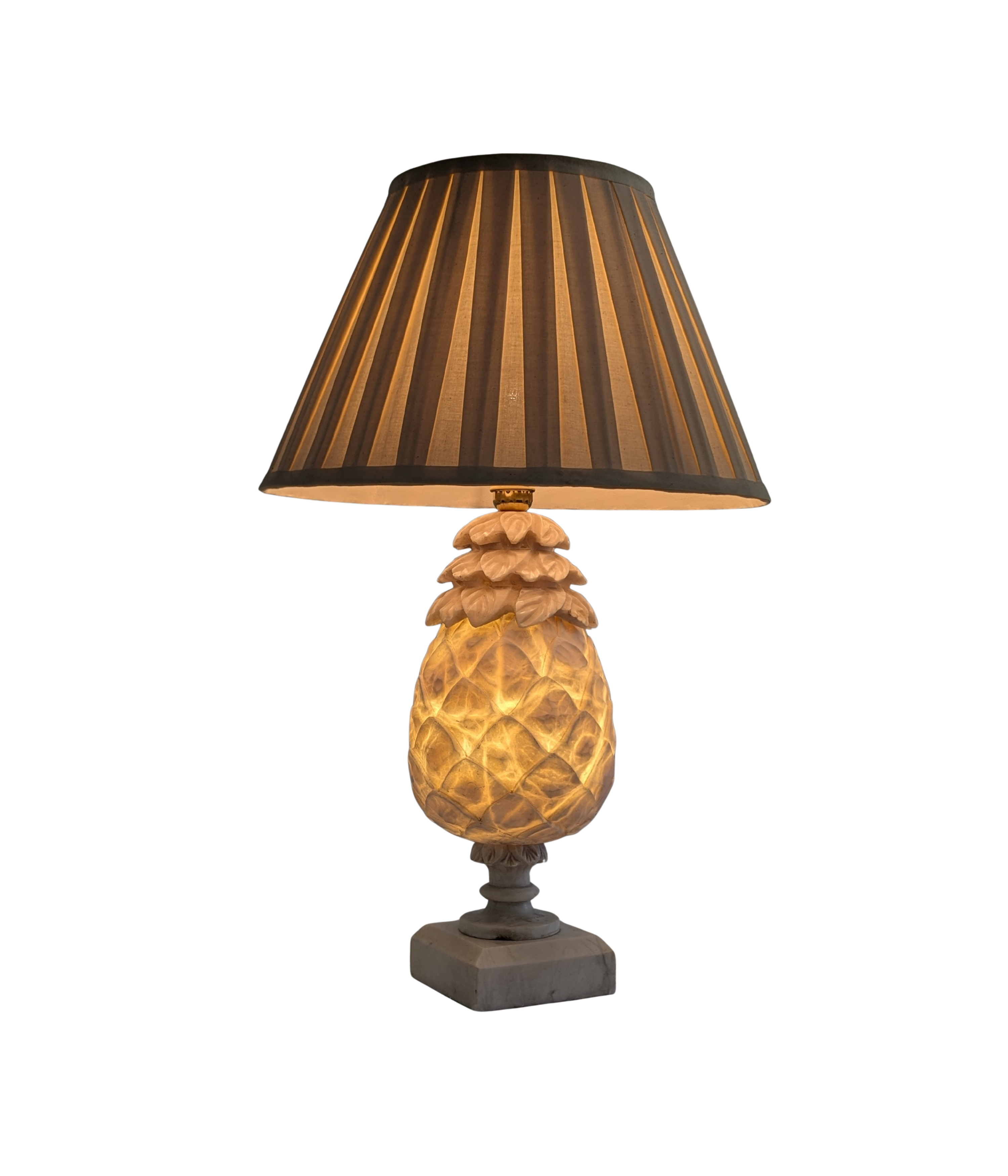 Hand_Carved_Alabaster_Pineapple_Table_Lamp,_France,_1930s