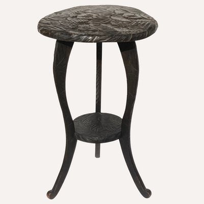 Hand_Carved_Floral_Side_Table_or_Plant_Stand,_Meiji_Period,_1905,_Japan