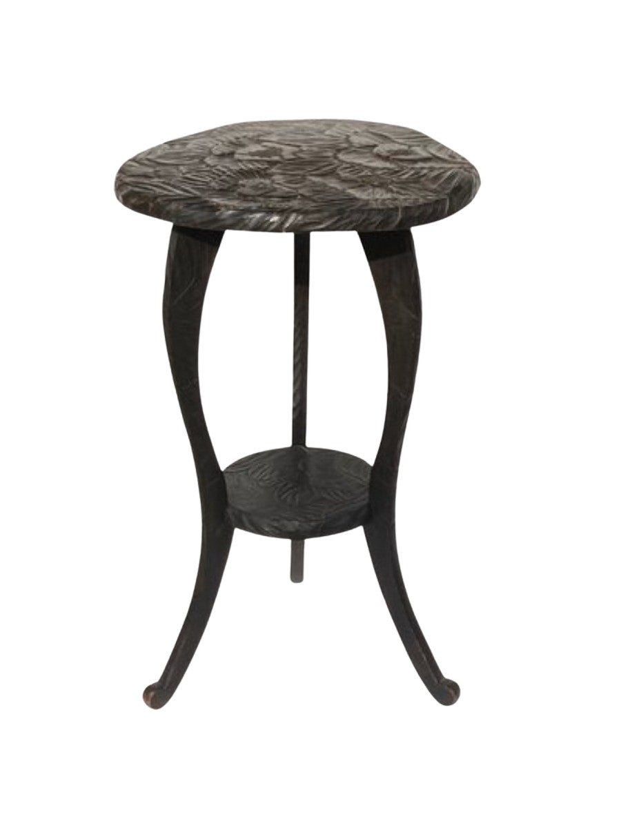 Hand_Carved_Floral_Side_Table_or_Plant_Stand,_Meiji_Period,_1905,_Japan