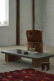 Hand_Carved_Stump_Chair_in_Pine_with_Storage,_Swedish_Modern,_Wabi_Sabi,_1900s