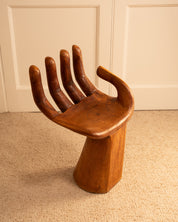 Surreal_Hand_Chair_Stool_in_Wood,_Pedro_Friedeberg_Style