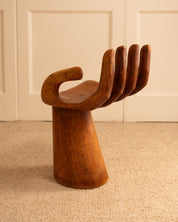 Surreal_Hand_Chair_Stool_in_Wood,_Pedro_Friedeberg_Style