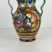 1960s_Hand-Painted_Majolica_Amphora_Vase_Signed_NP_Orvieto,_Italy