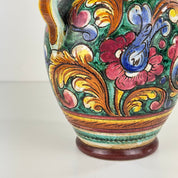 1960s_Hand-Painted_Majolica_Amphora_Vase_Signed_NP_Orvieto,_Italy
