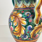 1960s_Hand-Painted_Majolica_Amphora_Vase_Signed_NP_Orvieto,_Italy