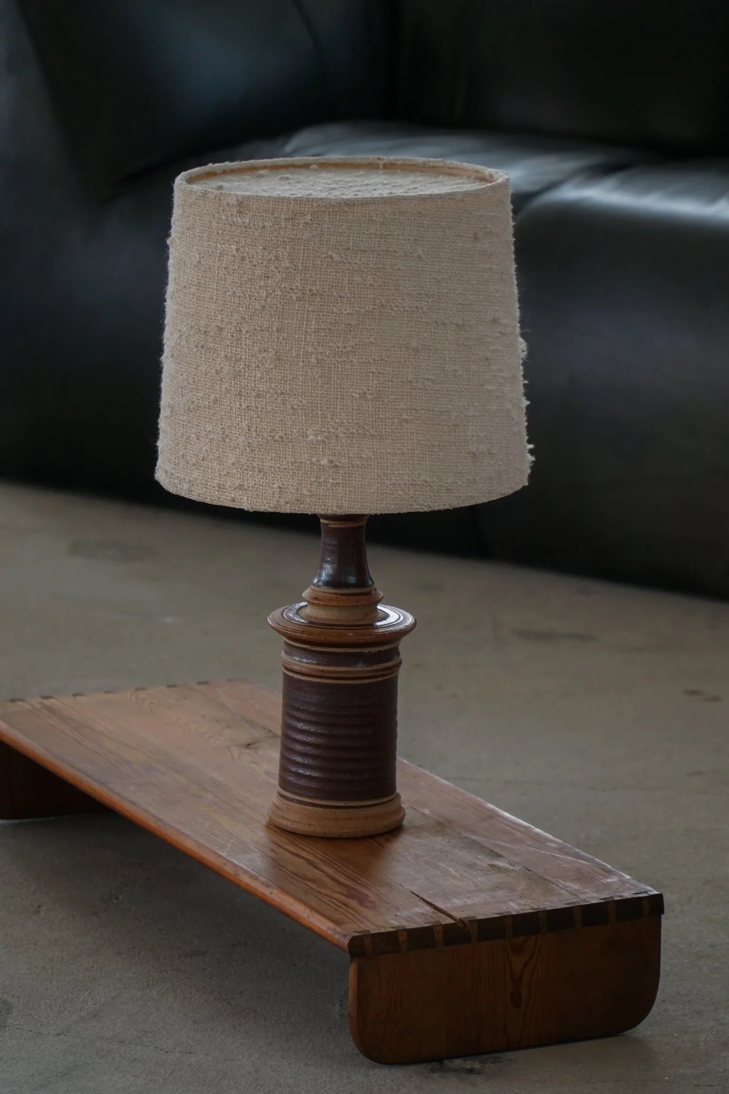 Hand_Turned_Stoneware_Table_Lamp_by_Tue_Poulsen,_Danish_Modern_Ceramic_Lighting,_1970s