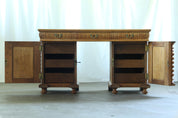 Unique_Danish_Cabinetmaker_Solid_Oak_Desk_with_Carved_Doors,_Denmark,_1960s
