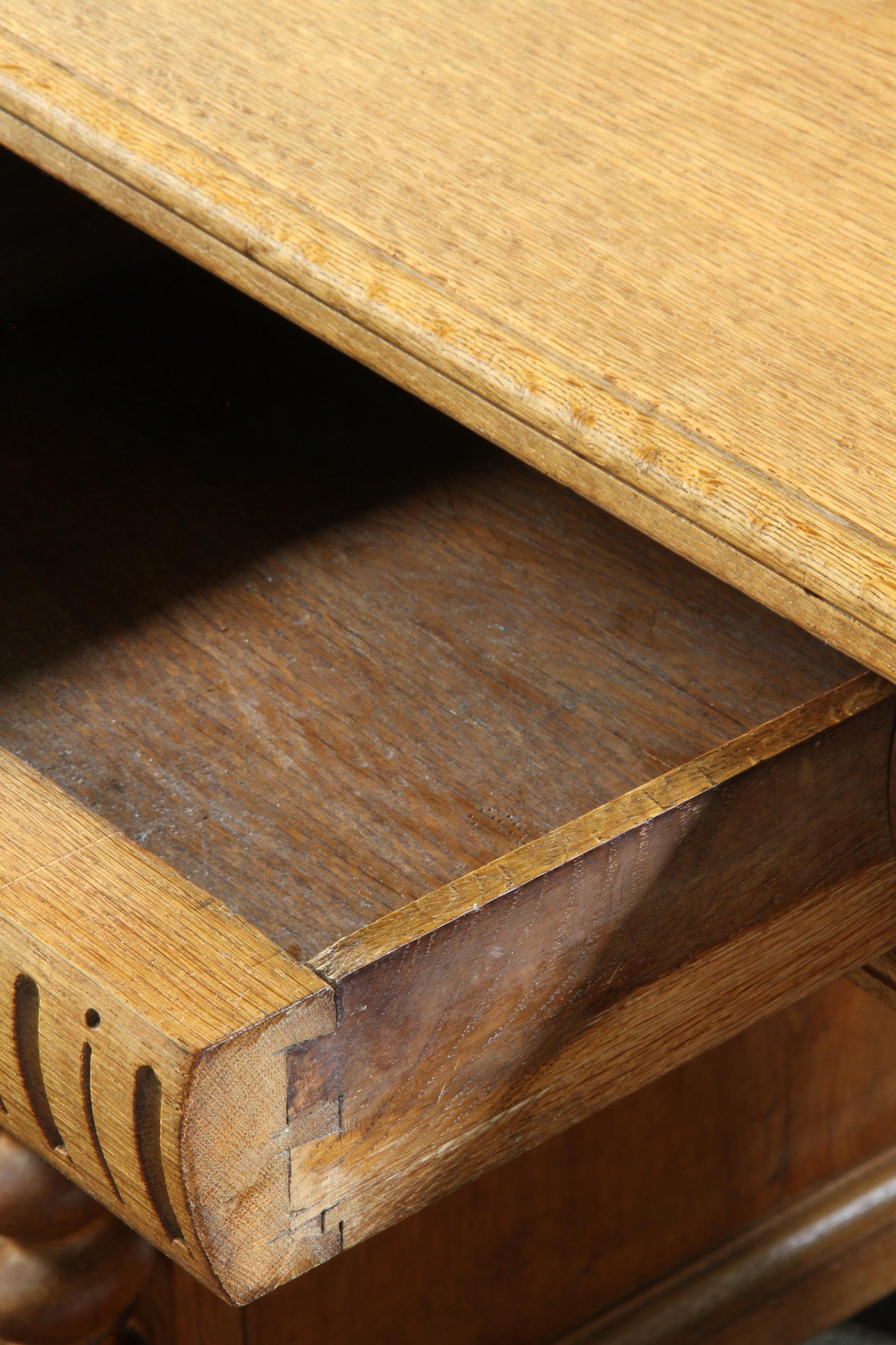 Unique_Danish_Cabinetmaker_Solid_Oak_Desk_with_Carved_Doors,_Denmark,_1960s