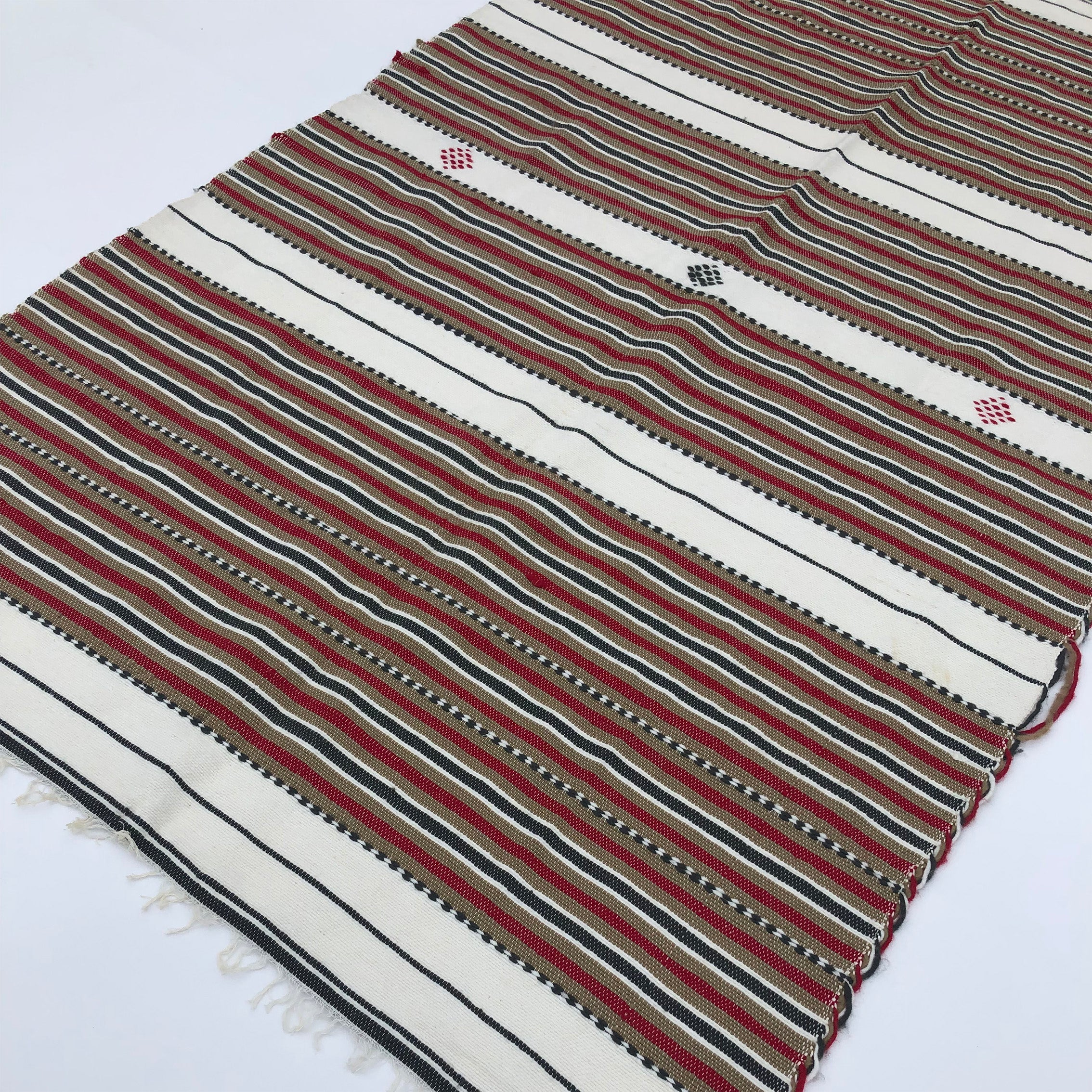 Kabylie_Handwoven_Wool_Rug_in_Tricolour_Stripes,_Algeria_1980s